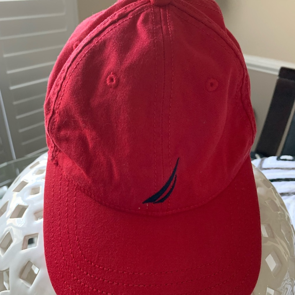 Like new Nautica red baseball hat